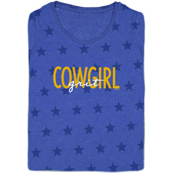 22146 Cowgirl Grit Ladies Short Sleeve Star Tee