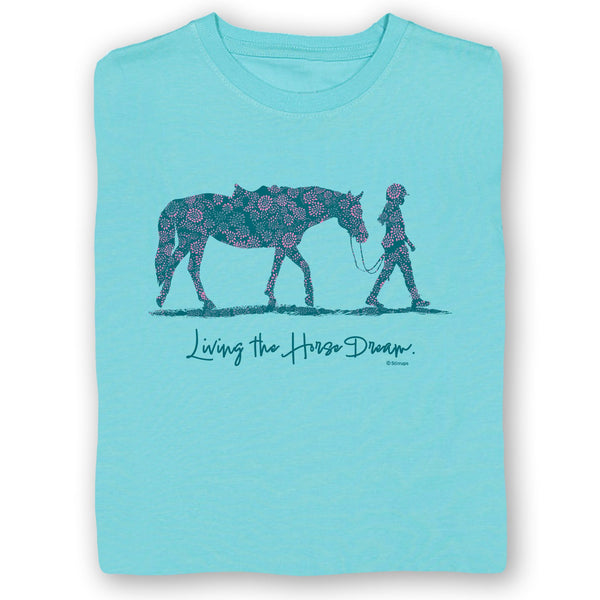 22171 Living the Horse Dream Girls Short Sleeve Tee