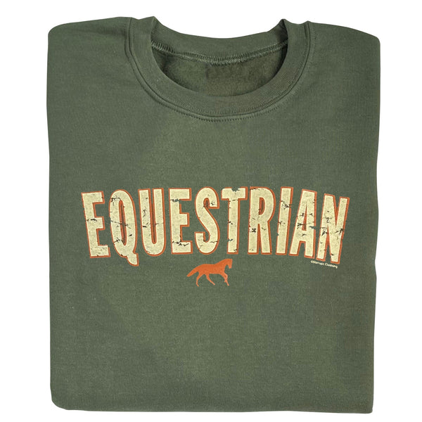 22523 - Equestrian With Horse Crewneck Sweatshirt