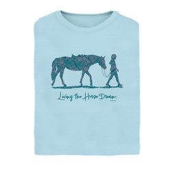 23133 Living the Horse Dream Girls Short Sleeve Tee