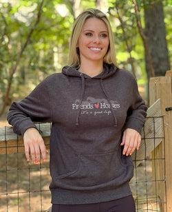 23504 - Friends/Horses Ladies Hoodie