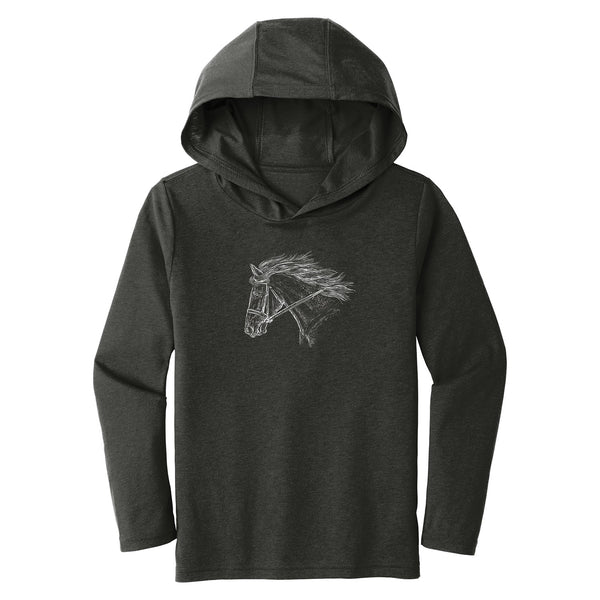 23539 - Horse Head Youth Hooded Tee