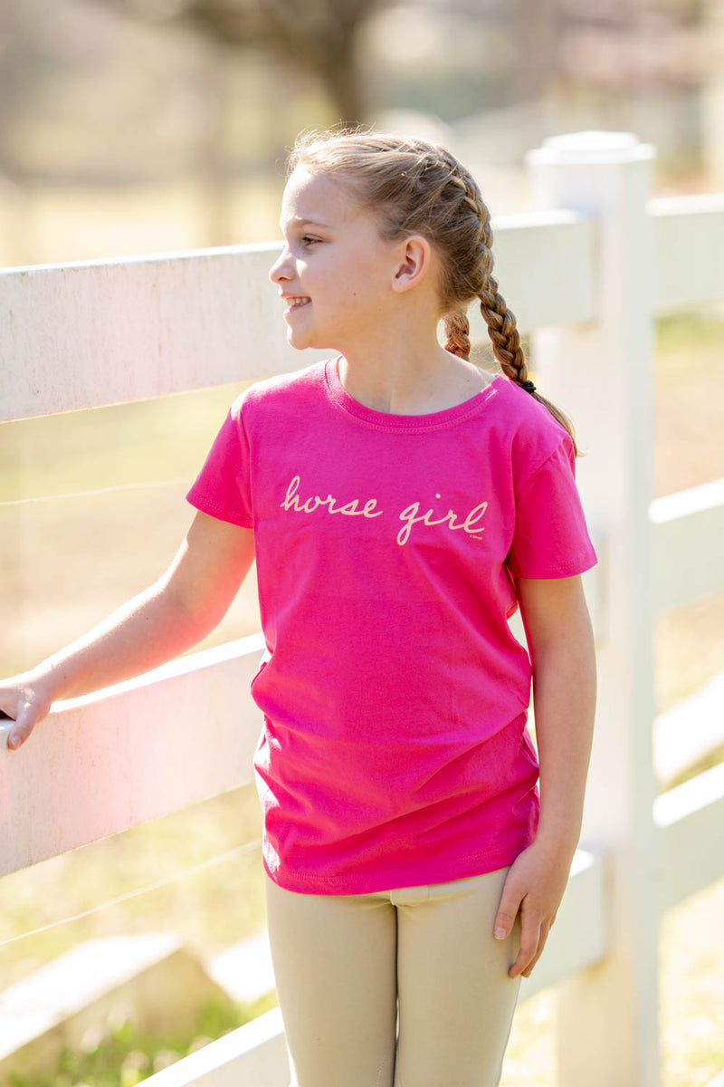 22160 Horse Girl Girls Short Sleeve Tee