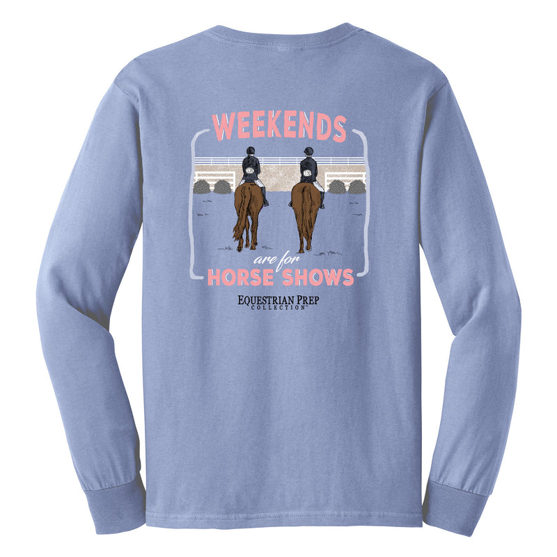 Weekends Are For Horse Shows - Adult Comfort Colors Long Sleeve Tee EP-175