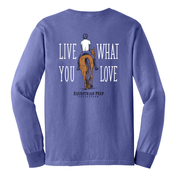 Live What You Love - Youth Comfort Colors Long Sleeve Tee EP-313