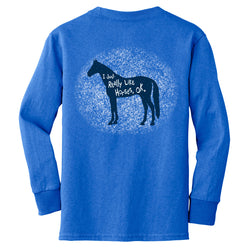 EP-375 I Really Like Horses - Youth Long Sleeve Tee