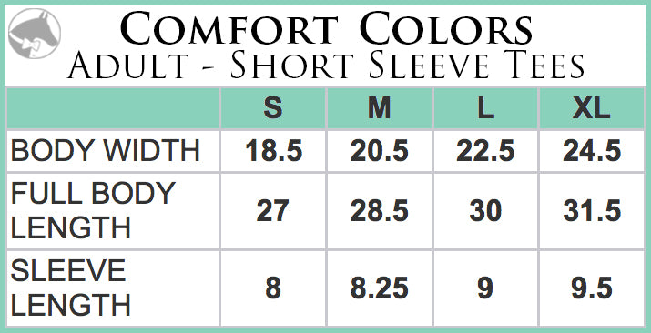 Equestrian Sports - Adult Comfort Colors Short Sleeve Tee - English EP-112