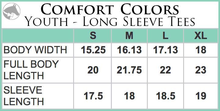 EP331 Horse Show Life - Youth Comfort Colors Long Sleeve Tee