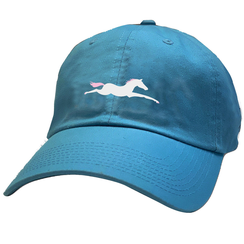 HA334 Pink & White Horse Cap