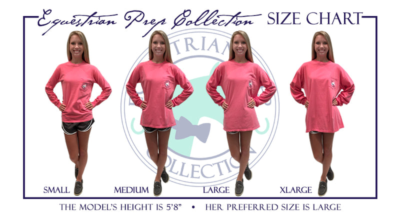 EP-191 Equestrian Sports - English - Adult Comfort Colors Long Sleeve Tee